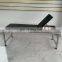 201 stainless steel  folding medical examination bed couch with mattress