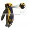 HANDLANDY hot product warehouse PU fabric palm mechanics gloves touch screen finger safety gloves work gloves