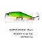 POP sale 8.5cm/13.5g 7 colors high hardness steel ball High Carbon Treble Shape Hook minnow fishing lure