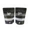 100% recycle  custom Logo resealable matte black  mylar ziplock bags powder stand up pouch with window