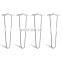 Hairpin Table Legs 28 inch 4 Pcs Desk Capacity Total 880 LBS Coffee 3 Rods Black DIY Table Legs Heavy Duty White Furniture Legs