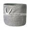 gray fashion customized fabric washing laundry storage basket for home clothes kids toys used
