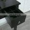Black Vanity Table Set Makeup Jewelry Mirrored Dressing Table Stool Set