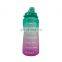 Wholesale Half Gallon 64 Oz Motivational Sports Water Bottle With Time Marker Large Bpa Free Jug Handle