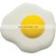 Wholesale PU foam fried egg shape custom logo stress reliever toy ball
