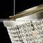 HUAYI Custom Large Project Restaurant Lobby Decoration Chrome Brass K9 Luxury Crystal Chandelier