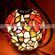 tiffany table lamp stained glass rose night light LED decoration light