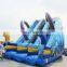 Colorful new design rainbow inflatable double lane slip slide commercial inflatable water slide for sale