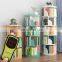 New design simple household space-saving creative storage bookcase revolving around children's rotating bookshelf
