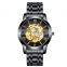 CHENXI 8802 Latest Skeleton Automatic Mechanical Stainless Steel Mens Watches Business Luminous Men Watch