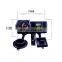 Digital display 12-24V waterproof motorcycle 2.1A dual USB mobile phone charger with cigarette lighter socket car charger