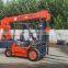 HENGWANG 18kw truck crane 4T forklift mounted cargo crane