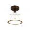 Modern Round Circular Rings Ceiling Light Gold Pendant Light Nordic Chandelier For Restaurant Living Room and Hotel Villa