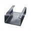 Hot rolled galvanized 50x50mm standard length channel steel metal building steel c channel
