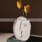 Nordic INS Style Figurines Frosted Creative Face Design Model Home Decorative Ornament White Abstract Ceramic Flower Vase