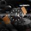 SINOBI Luminous Hands Index Watches Gentleman Classical Wristwatch S9804G PU Leather Watch for Man Daily Dress