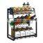 Spice Rack 3-Tier Kitchen Countertop standing Storage Organizer Hanging Racks Seasoning Organizer