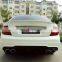 Genuine Auto Parts Rear Lip  FOR Mercedes C CLASS W 204 To AMG Style Rear Diffuser With Tips Exhaust Tails