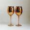 Custom Banquet Gold Electroplated Glass Champagne Goblet Water Wine Drinking Cup For Wedding Event Party