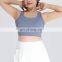 Plus Size S-5xl Fitness Backless Crop Sports Bras Gym Adjustable Buckle Custom Logo Tops