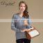 Wholesale Italy Fine Autumn Knitted Jumper V Neck Cashmere Wool Blend Sweater