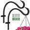 Hanging steel Basket Factory Cheap Wholesale Plastic Hanging Planter Indoor&outdoor Plant Pot Home Garden Decoration Round Shape