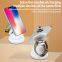 Wireless 15W 3 in 1 Fast Charging Phone Holder Zinc Alloy Folding Rotating Compatible with Apple 12 13 14 15 Pro Max