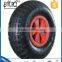 Factory Two Wheels Enclosed Structure Small Rubber Wheelbarrow Wheel 4.10 / 3.50-4