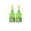 Fiber Optic Patch Cable LC APC to SC APC OS2 Duplex Single Mode PVC 2.0mm
