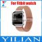 Luxury stainless steel link Bracelet Strap Milanese loop for Fitbit Blaze tracker Smart Fitness Watch band