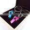 christmas promotional gifts coloful whistle key chains