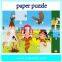 3D girl jigsaw puzzle 3d paper diy toys
