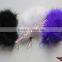 Wholesale Cheap Marabou Turkey Feather String Doll Keychain And Feather String Doall Characters For Decorations