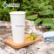 starbucks disposable white paper coffee cup with lid and sleeve