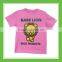 Top Quality Baby Lion Backpacks Adults Unisex Cotton Printed Short Sleeve Pink T-Shirt Tee