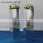 Shinning mirror surface with flower wedding fiber pillar manufacturer stand wedding columns for wedding decoration(MWS-018)                        
                                                                                Supplier's Choice