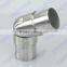 Stainless steel handrail tube connector elbow adjustable tube connector