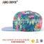Floral custom printed snapback hats/ best floral snapback hat