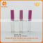 Hot-selling bright color transparent pink 8*1.2mm Cosmetic Lipgloss Tube Packaging