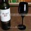 SGS FDA Safe Solid Black Colored Wine Glass