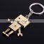 Hot selling cool promotional metal Robot Keychain/