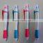 plastic promotional logo ball pen with highlighter