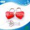 Promotional Red Heart Shape Mini Diary Lock and Key Quality Choice Most Popular