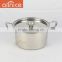 Allnice-10pcs set mirror polishing straight stainless steel soup pot with stainless steel tube handle