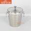 Unique Design Elegance Lines Ice Bucket With Tongs Stainless Steel (Grade 304) Wine Bucket/wine Cooler With Deluxe Mirror Finish