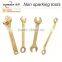 Explosion Proof tools Aluminum bronze wrenches spanners Manufacturer in china