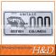aluminum license plate for uk country