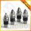 Tungsten carbide tipped excavator foundation cutter conical picks
