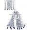 New Beautiful Polyester Printed Spring Summer Scarf With Tassels Fringe For Lady Sexy Hot Fashion Dress