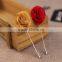 Flowers Brooch Fashion Lapel Stick Fabric Pin Clips